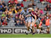 8 September 2013; Conor Shaughnessy, Galway, in action against Shane Bennett, Waterford. Electric Ireland GAA Hurling All-Ireland Minor Championship Final, Galway v Waterford, Croke Park, Dublin. Photo by Sportsfile