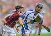8 September 2013; Patrick Curran, Waterford, in action against Vincent Doyle, Galway. Electric Ireland GAA Hurling All-Ireland Minor Championship Final, Galway v Waterford, Croke Park, Dublin. Picture credit: Matt Browne / SPORTSFILE