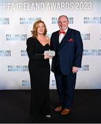 2 December 2023; Niall and Ann Marie Fitzmaurice during the PFA Ireland Awards 2023 at Anantara The Marker Dublin Hotel in Dublin. Photo by Stephen McCarthy/Sportsfile