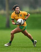 2 December 2023; Aoibheann Flynn of Ballinamore Sean O'Heslins during the Currentaccount.ie All-Ireland Ladies Intermediate Club Championship semi-final match between Ballinamore Sean O’Heslins of Leitrim and Steelstown Brian Ógs of Derry at Páirc Sheáin Ui Eislin, Ballinamore, Leitrim. Photo by Ben McShane/Sportsfile