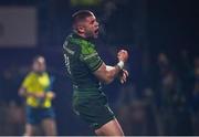 2 December 2023; Diarmuid Kilgallen of Connacht celebrates after scoring his side's third try during the United Rugby Championship match between Connacht and Leinster at The Sportsground in Galway. Photo by Sam Barnes/Sportsfile