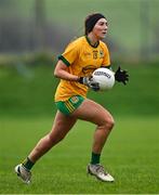 2 December 2023; Aoibheann Flynn of Ballinamore Sean O'Heslins during the Currentaccount.ie All-Ireland Ladies Intermediate Club Championship semi-final match between Ballinamore Sean O’Heslins of Leitrim and Steelstown Brian Ógs of Derry at Páirc Sheáin Ui Eislin, Ballinamore, Leitrim. Photo by Ben McShane/Sportsfile