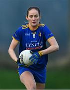 2 December 2023; Lea Casey of Steelstown Brian Ogs during the Currentaccount.ie All-Ireland Ladies Intermediate Club Championship semi-final match between Ballinamore Sean O’Heslins of Leitrim and Steelstown Brian Ógs of Derry at Páirc Sheáin Ui Eislin, Ballinamore, Leitrim. Photo by Ben McShane/Sportsfile