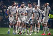 2 December 2023; Leinster players celebrate after their side's victory in the United Rugby Championship match between Connacht and Leinster at The Sportsground in Galway. Photo by Sam Barnes/Sportsfile