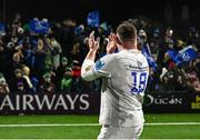 2 December 2023; Tadhg Furlong of Leinster applauds supporters after his side's victory in the United Rugby Championship match between Connacht and Leinster at the Sportsground in Galway. Photo by Harry Murphy/Sportsfile