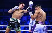 2 December 2023; Michael Conlan, left, and Jordan Gill during their super-featherweight bout at the SSE Arena in Belfast. Photo by Ramsey Cardy/Sportsfile