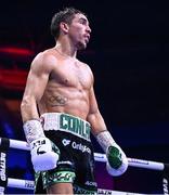 2 December 2023; Michael Conlan during his super-featherweight bout against Jordan Gill at the SSE Arena in Belfast. Photo by Ramsey Cardy/Sportsfile