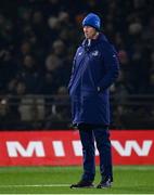 2 December 2023; Leinster head coach Leo Cullen before the United Rugby Championship match between Connacht and Leinster at the Sportsground in Galway. Photo by Harry Murphy/Sportsfile