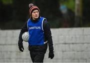 3 December 2023; Lavey manager Brian Scullion before the Currentaccount.ie All-Ireland Ladies Junior Club Championship semi-final match between Claremorris of Mayo and Lavey of Derry at Canon Gibbons Park, Claremorris, Mayo. Photo by Harry Murphy/Sportsfile