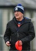 3 December 2023; Claremorris manager Aidan Brennan before the Currentaccount.ie All-Ireland Ladies Junior Club Championship semi-final match between Claremorris of Mayo and Lavey of Derry at Canon Gibbons Park, Claremorris, Mayo. Photo by Harry Murphy/Sportsfile