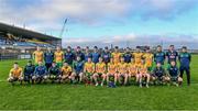 3 December 2023; The Corofin squad before the AIB Connacht GAA Football Senior Club Championship final between St Brigid's, Roscommon, and Corofin, Galway, at Dr Hyde Park in Roscommon. Photo by Piaras Ó Mídheach/Sportsfile