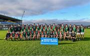 3 December 2023; The St Brigid's squad before the AIB Connacht GAA Football Senior Club Championship final between St Brigid's, Roscommon, and Corofin, Galway, at Dr Hyde Park in Roscommon. Photo by Piaras Ó Mídheach/Sportsfile