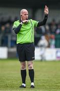 3 December 2023; Referee Paul McCaughey during the Currentaccount.ie All-Ireland Ladies Junior Club Championship semi-final match between Claremorris of Mayo and Lavey of Derry at Canon Gibbons Park, Claremorris, Mayo. Photo by Harry Murphy/Sportsfile