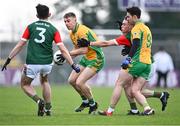 3 December 2023; Dylan McHugh of Corofin during the AIB Connacht GAA Football Senior Club Championship final between St Brigid's, Roscommon, and Corofin, Galway, at Dr Hyde Park in Roscommon. Photo by Piaras Ó Mídheach/Sportsfile