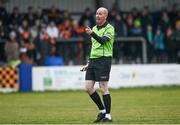 3 December 2023; Referee Paul McCaughey during the Currentaccount.ie All-Ireland Ladies Junior Club Championship semi-final match between Claremorris of Mayo and Lavey of Derry at Canon Gibbons Park, Claremorris, Mayo. Photo by Harry Murphy/Sportsfile