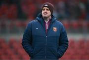 3 December 2023; Ruairí Óg manager Brian Delargy before the AIB Ulster GAA Hurling Senior Club Championship final match between Ruairi Óg, Antrim, and Slaughtneil, Derry, at Páirc Esler in Newry, Down. Photo by Ben McShane/Sportsfile