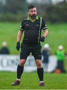 3 December 2023; Referee Seamus Mulvihill during the Currentaccount.ie LGFA All-Ireland Intermediate Club Championship semi-final match between Glanmire, Cork, and Na Fianna, Meath, at Mallow GAA Grounds in Mallow, Cork. Photo by Eóin Noonan/Sportsfile