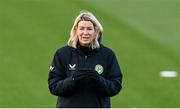 3 December 2023; Interim assistant coach Emma Byrne during a Republic of Ireland women training session at the FAI National Training Centre in Abbotstown, Dublin. Photo by Stephen McCarthy/Sportsfile