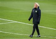 3 December 2023; Interim assistant coach Emma Byrne during a Republic of Ireland women training session at the FAI National Training Centre in Abbotstown, Dublin. Photo by Stephen McCarthy/Sportsfile