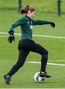 3 December 2023; Sinead Farrelly during a Republic of Ireland women training session at the FAI National Training Centre in Abbotstown, Dublin. Photo by Stephen McCarthy/Sportsfile