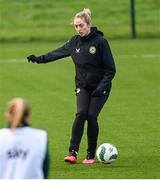 3 December 2023; Megan Connolly during a Republic of Ireland women training session at the FAI National Training Centre in Abbotstown, Dublin. Photo by Stephen McCarthy/Sportsfile