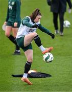 3 December 2023; Lucy Quinn during a Republic of Ireland women training session at the FAI National Training Centre in Abbotstown, Dublin. Photo by Stephen McCarthy/Sportsfile