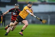 3 December 2023; David Fitzgerald of Clonlara in action against Pauric Mahony of Ballygunner during the AIB Munster GAA Hurling Senior Club Championship final match between Ballygunner, Waterford, and Clonlara, Clare, at FBD Semple Stadium in Thurles, Tipperrary. Photo by Brendan Moran/Sportsfile