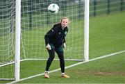 3 December 2023; Goalkeeper Courtney Brosnan during a Republic of Ireland women training session at the FAI National Training Centre in Abbotstown, Dublin. Photo by Stephen McCarthy/Sportsfile