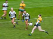 3 December 2023; Ríona Crowley of Glanmire has a shot on goal during the Currentaccount.ie LGFA All-Ireland Intermediate Club Championship semi-final match between Glanmire, Cork, and Na Fianna, Meath, at Mallow GAA Grounds in Mallow, Cork. Photo by Eóin Noonan/Sportsfile