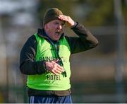 3 December 2023; St Brigid's manager Jerome Stack during the AIB Connacht GAA Football Senior Club Championship final between St Brigid's, Roscommon, and Corofin, Galway, at Dr Hyde Park in Roscommon. Photo by Piaras Ó Mídheach/Sportsfile