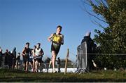 2 December 2023; Runners compete in the U17 Boys race during the 123.ie National Novice & Juvenile Uneven Age Cross Country Championships at Navan Racecourse in Navan, Meath. Photo by David Fitzgerald/Sportsfile