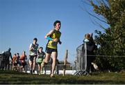 2 December 2023; Runners compete in the U17 Boys race during the 123.ie National Novice & Juvenile Uneven Age Cross Country Championships at Navan Racecourse in Navan, Meath. Photo by David Fitzgerald/Sportsfile