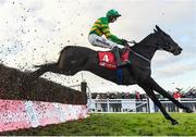 3 December 2023; Perceval Legallois, with Mark Walsh up, during the Bar One Racing Drinmore Novice Steeplechase on day two of the Fairyhouse Winter Festival at Fairyhouse Racecourse in Ratoath, Meath. Photo by Seb Daly/Sportsfile