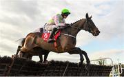 3 December 2023; Horantzau D'airy, with Danny Mullins up, during the Bar One Racing Royal Bond Novice Hurdle on day two of the Fairyhouse Winter Festival at Fairyhouse Racecourse in Ratoath, Meath. Photo by Seb Daly/Sportsfile