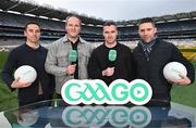 4 December 2023; In attendance at the 2024 GAAGO match schedule launch at Croke Park in Dublin are, Football analysts from left, Aaron Kernan, Michael Murphy, Paddy Andrews and Marc Ó Sé. Fans can avail of 38 exclusive matches in Ireland for €69 up until December 31st&quot;. Photo by Sam Barnes/Sportsfile