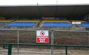 3 December 2023; A general view of the main stand, which is undergoing construction work, before the AIB Connacht GAA Football Senior Club Championship final between St Brigid's, Roscommon, and Corofin, Galway, at Dr Hyde Park in Roscommon. Photo by Piaras Ó Mídheach/Sportsfile