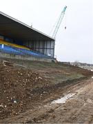 3 December 2023; A general view of the main stand, which is undergoing construction work, before the AIB Connacht GAA Football Senior Club Championship final between St Brigid's, Roscommon, and Corofin, Galway, at Dr Hyde Park in Roscommon. Photo by Piaras Ó Mídheach/Sportsfile