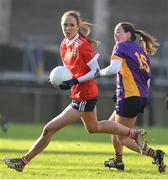 3 December 2023; Olivia Divilly of Kilkerrin-Clonberne during the Currentaccount.ie All-Ireland Ladies Senior Club Championship semi-final match between Kilmacud Crokes of Dublin and Kilkerrin-Clonberne of Galway at Parnell Park, Dublin. Photo by Matt Browne/Sportsfile