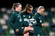 4 December 2023; Freya Healy during a Republic of Ireland women training session at the National Football Stadium at Windsor Park in Belfast. Photo by Stephen McCarthy/Sportsfile