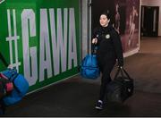 4 December 2023; Physiotherapist Susie Coffey during a Republic of Ireland women training session at the National Football Stadium at Windsor Park in Belfast. Photo by Stephen McCarthy/Sportsfile