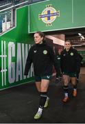 4 December 2023; Tyler Toland during a Republic of Ireland women training session at the National Football Stadium at Windsor Park in Belfast. Photo by Stephen McCarthy/Sportsfile
