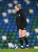 4 December 2023; Megan Connolly during a Republic of Ireland women training session at the National Football Stadium at Windsor Park in Belfast. Photo by Stephen McCarthy/Sportsfile