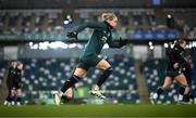 4 December 2023; Diane Caldwell during a Republic of Ireland women training session at the National Football Stadium at Windsor Park in Belfast. Photo by Stephen McCarthy/Sportsfile