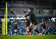 4 December 2023; Lucy Quinn during a Republic of Ireland women training session at the National Football Stadium at Windsor Park in Belfast. Photo by Stephen McCarthy/Sportsfile