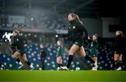 4 December 2023; Kyra Carusa during a Republic of Ireland women training session at the National Football Stadium at Windsor Park in Belfast. Photo by Stephen McCarthy/Sportsfile
