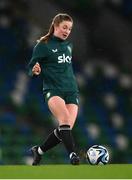 4 December 2023; Ellen Dolan during a Republic of Ireland women training session at the National Football Stadium at Windsor Park in Belfast. Photo by Stephen McCarthy/Sportsfile