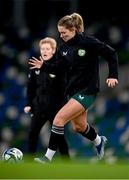 4 December 2023; Saoirse Noonan during a Republic of Ireland women training session at the National Football Stadium at Windsor Park in Belfast. Photo by Stephen McCarthy/Sportsfile