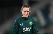 4 December 2023; Heather Payne during a Republic of Ireland women training session at the National Football Stadium at Windsor Park in Belfast. Photo by Stephen McCarthy/Sportsfile