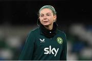 4 December 2023; Hayley Nolan during a Republic of Ireland women training session at the National Football Stadium at Windsor Park in Belfast. Photo by Stephen McCarthy/Sportsfile