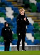 4 December 2023; Interim head coach Eileen Gleeson during a Republic of Ireland women training session at the National Football Stadium at Windsor Park in Belfast. Photo by Stephen McCarthy/Sportsfile